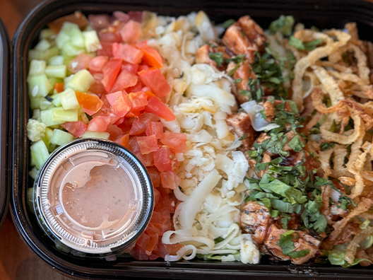 bbq chicken lunch salad