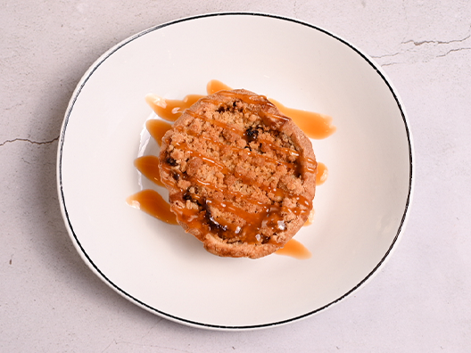 picture of apple crumble pie